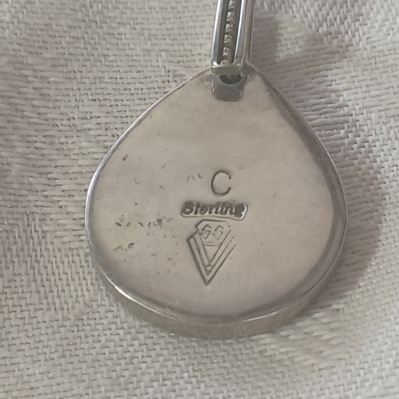 David Rosales, Supersmith Inc, Turquoise Mosaic Inlay Pendant, Sterling Silver - Picture 4 of 9